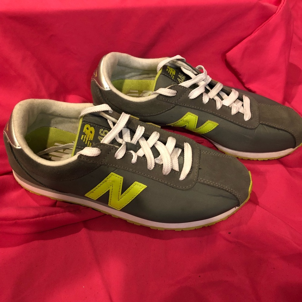 Grey and Lime New Balance Sneaker